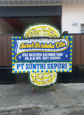 Papan Bunga Duka di Tempelsari